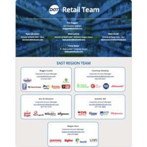 Flyer | Retail Corporate Account Territories Map