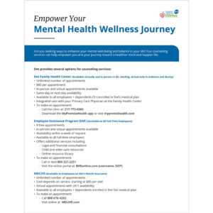 Flyer | Behavioral Health Counseling Services