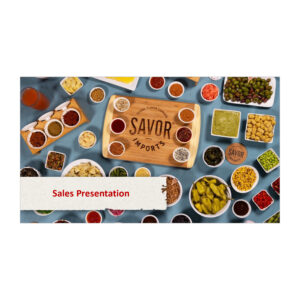 PowerPoint Template |Savor Imports Sales Presentation